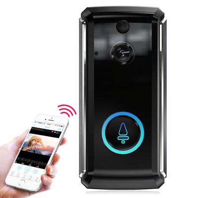 M101 WiFi intelligent video deurbel ondersteuning infrarood nachtzicht/bewegingsdetectie/tweeweg intercom/32GB SD-kaart (zwart)