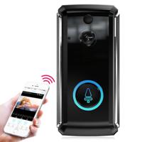 M101 WiFi intelligent video deurbel ondersteuning infrarood nachtzicht/bewegingsdetectie/tweeweg intercom/32GB SD-kaart (zwart)
