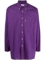 Valentino Garavani Pre-Owned chemise à plis (années 2000) - Violet