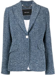 Kiton blazer en tweed - Bleu