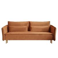 Haluta - 3-zitsslaapbank Lumo - 230x90x88 - Koperkleurig Haluta - 3-zitsslaapbank Lumo - 230x90x88 - Koperkleurig