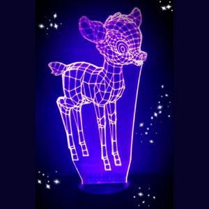 3D LED LAMP - BAMBI HERTJE