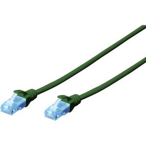 Digitus DK-1512-030/G RJ45 Netwerkkabel, patchkabel CAT 5e U/UTP 3.00 m Groen Verdraaide paren 1 stuk(s)