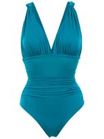 Brigitte maillot de bain froncé - Bleu - thumbnail