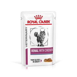 Royal Canin Veterinary Renal met kip natvoer kat (in saus) 1 doos (12 x 85 g)