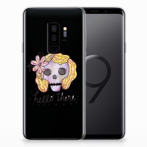 Silicone Back Case Samsung Galaxy S9 Plus Boho Skull