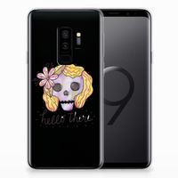 Silicone Back Case Samsung Galaxy S9 Plus Boho Skull