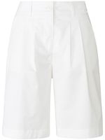 Bermuda bandplooien en riemlussen Van Marc Aurel wit - thumbnail