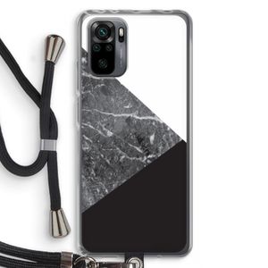 Combinatie marmer: Xiaomi Redmi Note 10 Pro Transparant Hoesje met koord