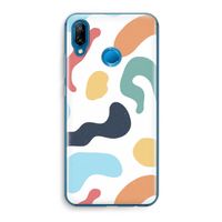 Memphis Shapes Blue: Huawei P20 Lite Transparant Hoesje