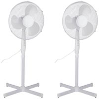 2x stuks staande ventilator 40 cm