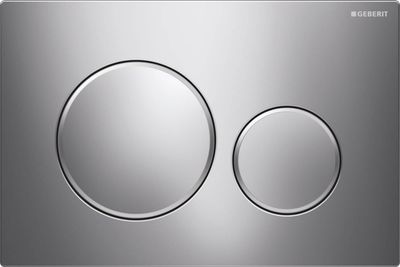 Geberit Sigma 20 bedieningspaneel chroom/mat-chroom voor Sigma reservoirs 8cm (UP720) en 12cm (UP320)