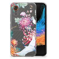 Samsung Galaxy Xcover 7 TPU Hoesje Bird Flowers