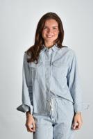 Xirena blouse Byron X5RRD000 blue railroad