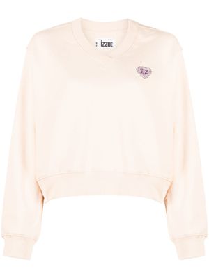 izzue sweat à effet d'épaules descendues - Orange