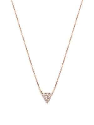 Dana Rebecca Designs collier Vivienne Lily Triangle en or rose 14ct pavé de diamants