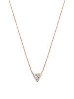 Dana Rebecca Designs collier Vivienne Lily Triangle en or rose 14ct pavé de diamants - thumbnail