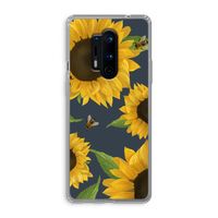 Sunflower and bees: OnePlus 8 Pro Transparant Hoesje