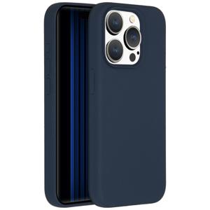 Accezz Liquid Silicone Backcover met MagSafe iPhone 15 Pro Telefoonhoesje Blauw