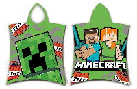 Minecraft poncho groen 50x115cm