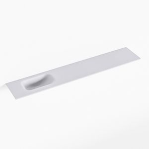 MONDIAZ EDEN Cale solid surface inleg wastafel voor toiletmeubel 120cm. Positie wasbak links