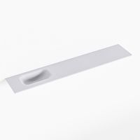 MONDIAZ EDEN Cale solid surface inleg wastafel voor toiletmeubel 120cm. Positie wasbak links - thumbnail