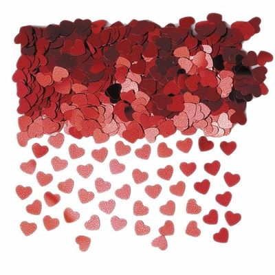 Rode hartjes confetti