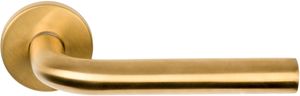 Deurkruk BASICS LB3-19 EN1906/3 geveerd op rozet - PVD mat goud