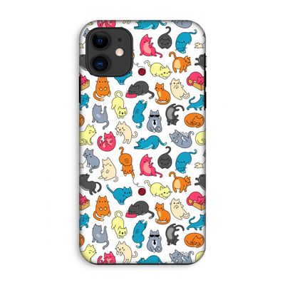 Kleurrijke katten: iPhone 11 Tough Case