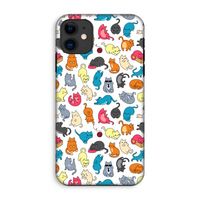 Kleurrijke katten: iPhone 11 Tough Case