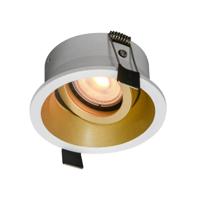 Artdelight Ronde inbouwspotRoura wit met gouden binnenkant - IBS ROURA WI-GO