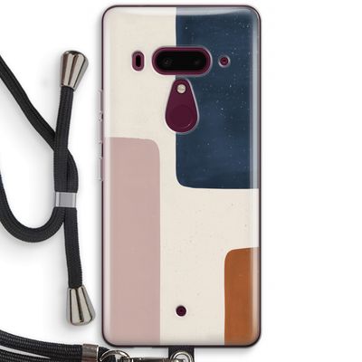 Geo #5: HTC U12+ Transparant Hoesje met koord