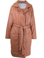Proenza Schouler White Label doudoune à taille ceinturée - Rose