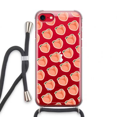 Just peachy: iPhone SE 2020 Transparant Hoesje met koord