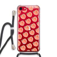 Just peachy: iPhone SE 2020 Transparant Hoesje met koord