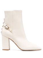 Valentino Garavani bottines Rockstud 90mm en cuir - Tons neutres