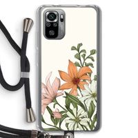 Floral bouquet: Xiaomi Redmi Note 10S Transparant Hoesje met koord