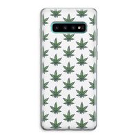Weed: Samsung Galaxy S10 Plus Transparant Hoesje Weed: Samsung Galaxy S10 Plus Transparant Hoesje