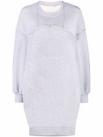 Stella McCartney robe-sweat à coutures apparentes - Gris - thumbnail