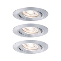 Paulmann 94297 EBL Nova mini Coin LED-inbouwlamp Set van 3 stuks LED 4 W Aluminium