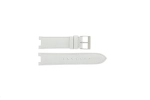 Guess horlogeband W11008L1 Leder Wit 21mm + standaard stiksel