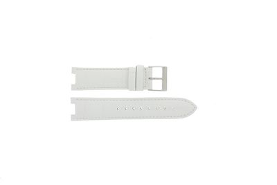 Guess horlogeband W11008L1 Leder Wit 21mm + standaard stiksel