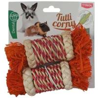 Accessorio per roditori - TYROL - Sacchetti di buccia di mais x2 - 17 x 5,6 x 5,6 cm