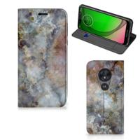 Motorola Moto G7 Play | Standcase | Marmer Grijs