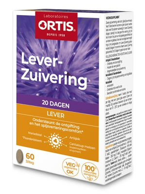 Ortis Lever-Zuivering Tabletten