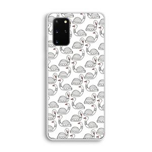 Zwanen: Samsung Galaxy S20 Plus Transparant Hoesje