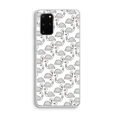 Zwanen: Samsung Galaxy S20 Plus Transparant Hoesje
