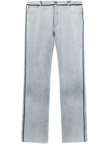 Maison Margiela pantalon droit à bords contrastants - Bleu