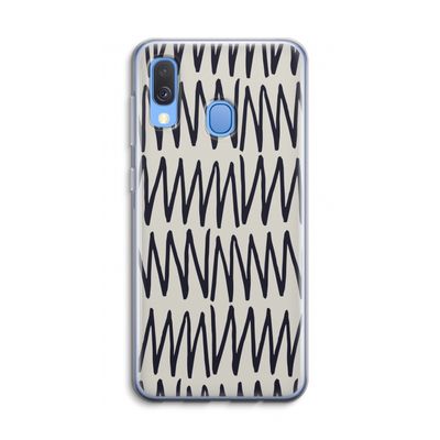 Marrakech Zigzag: Samsung Galaxy A40 Transparant Hoesje