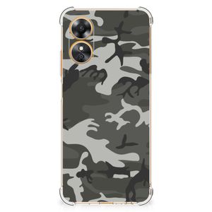 OPPO A17 Doorzichtige Silicone Hoesje Army Light